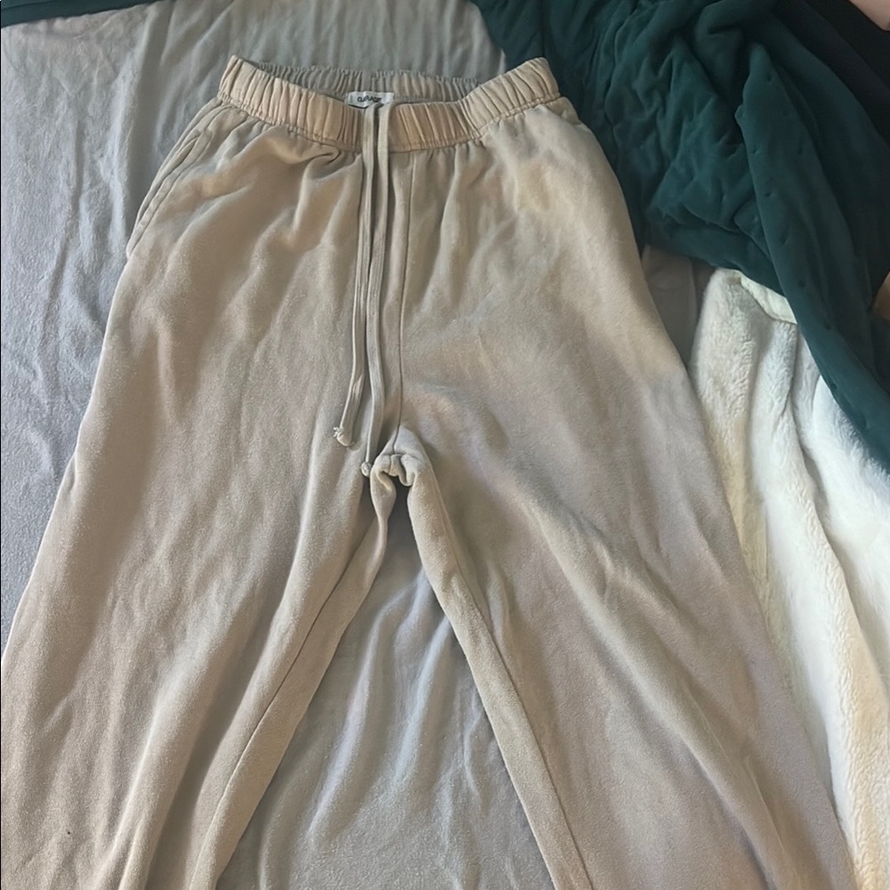 Beige Jogger Pants